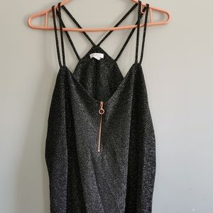 Black sparkly tank